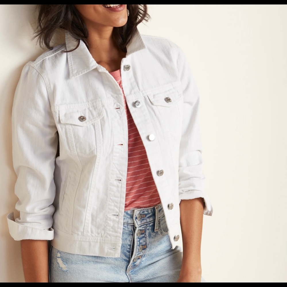 White denim jacket